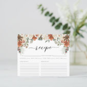 Carte de recette de Fête des mariées d'aquarelle d (Debout devant)