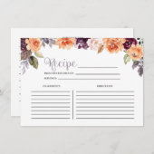 Carte de recette de Fête des mariées d'automne de  (Devant / Derrière)