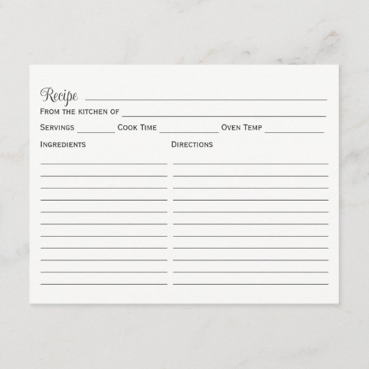 Carte de recette de Fête des mariées de boue blanc (Dos)