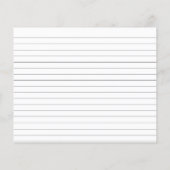 Carte de recette de Fête des mariées de calligraph (Dos)