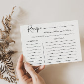 Carte de recette de Fête des mariées de calligraph