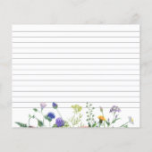 Carte de recette de Fête des mariées de champs fle (Dos)