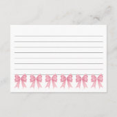 Carte de recette de Fête des mariées de cou rose d (Dos)