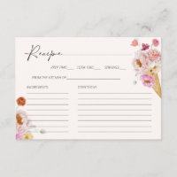 Carte de recette de Fête des mariées de crème glac