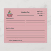 Carte de recette de Fête des mariées de crème glac (Devant)