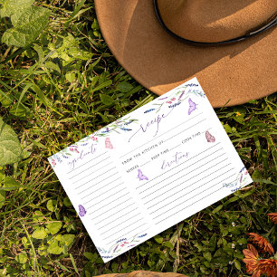 Carte de recette de Fête des mariées de fleurs de