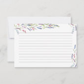 Carte de recette de Fête des mariées de fleurs de  (Dos)