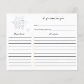 Carte de recette de Fête des mariées de flocon de  (Devant)