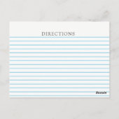 Carte de recette de Fête des mariées de la cuisine (Dos)