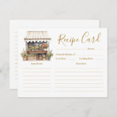 Carte de recette de Fête des mariées de magasin de (Devant / Derrière)