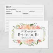 Carte de recette de Fête des mariées de Medley Flo (Devant / Derrière)