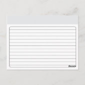 Carte de recette de Fête des mariées de monogramme (Dos)