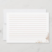 Carte de recette de Fête des mariées de Palm Pampa (Dos)