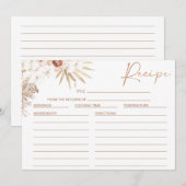 Carte de recette de Fête des mariées de Palm Pampa (Devant / Derrière)