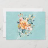 Carte de recette de Fête des mariées de pivoine or (Dos)