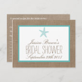 Carte de recette de Fête des mariées de plage de S (Devant / Derrière)