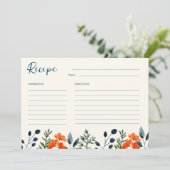 Carte de recette de Fête des mariées de plantes en (Debout devant)