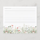 Carte de recette de Fête des mariées de prairie fl (Dos)