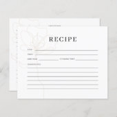 Carte de recette de Fête des mariées de Rose illus (Devant / Derrière)