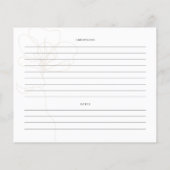 Carte de recette de Fête des mariées de Rose illus (Dos)