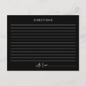 Carte de recette de Fête des mariées de script min (Dos)