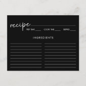 Carte de recette de Fête des mariées de script min (Devant)