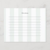 Carte de recette de Fête des mariées de tennis de (Dos)