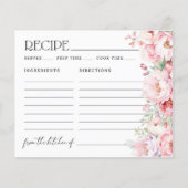 Carte de recette de Fête des mariées de thé floral (Devant)