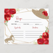 Carte de recette de Fête des mariées Derby du Kent (Devant)