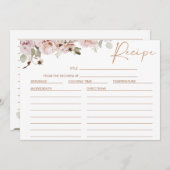 Carte de recette de Fête des mariées d'Eucalyptus  (Devant / Derrière)