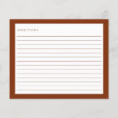 Carte de recette de Fête des mariées d'orange flor (Dos)