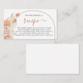 Carte de recette de Fête des mariées en terre cuit (Devant / Derrière)