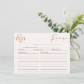 Carte de recette de Fête des mariées en verre Fleu (Debout devant)