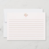 Carte de recette de Fête des mariées en verre Fleu (Dos)