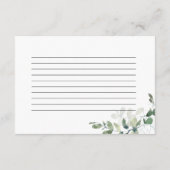 Carte de recette de Fête des mariées Eucalyptus 3, (Dos)