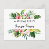 Carte de recette de Fête des mariées Feuille tropi (Devant)