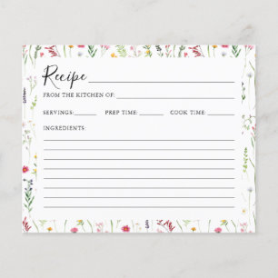 Carte de recette de Fête des mariées Fleur sauvage