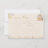 Carte de recette de Fête des mariées Fleur sauvage (Devant)