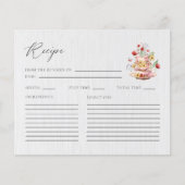 Carte de recette de Fête des mariées fleur sauvage (Devant)