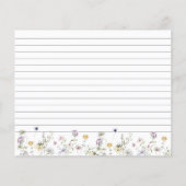 Carte de recette de Fête des mariées Fleur sauvage (Dos)