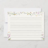 Carte de recette de Fête des mariées Fleur sauvage (Dos)