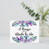 Carte de recette de Fête des mariées florale à la  (Debout devant)