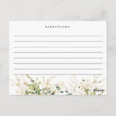 Carte de recette de Fête des mariées florale aux r (Dos)