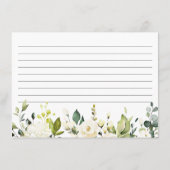 Carte de recette de Fête des mariées florale aux r (Dos)