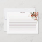 Carte de recette de Fête des mariées florale Boho  (Dos)