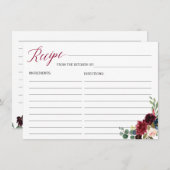 Carte de recette de Fête des mariées florale bourg (Devant / Derrière)