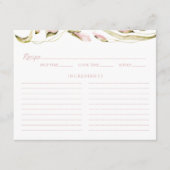 Carte de recette de Fête des mariées florale d'aqu (Devant)