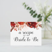 Carte de recette de Fête des mariées florale de be (Debout devant)