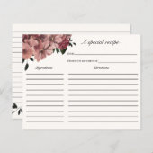 Carte de recette de Fête des mariées florale de Bo (Devant / Derrière)