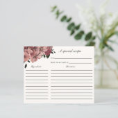 Carte de recette de Fête des mariées florale de Bo (Debout devant)